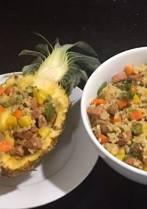 Hình của món Cơm rang dứa.