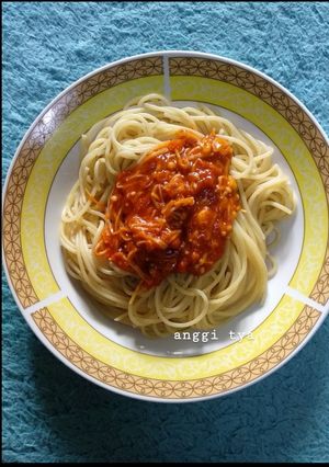 Foto resep Spaghetti Saos Enoki