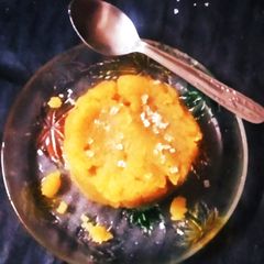 A picture of #Aatte ka Halwa.