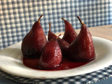 Peras al vino tinto