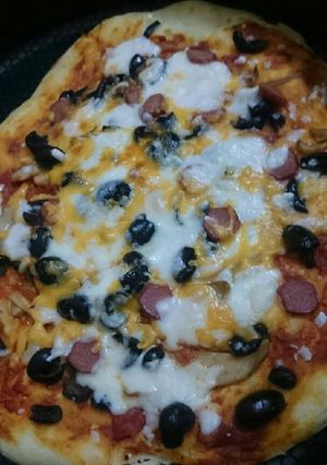 صورة لوصفة بيتزا الخضار