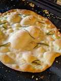 Italian thin focaccia