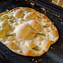A picture of Italian thin focaccia.