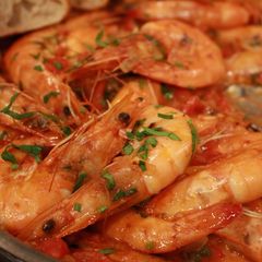 A picture of 20 Minute Mediterranean-Inspired Shrimp with Tomatoes & Capers for 2.