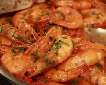 Popular Cuisine 20 Minute MediterraneanInspired Shrimp with Tomatoes  Capers for 2 Delicious Nutritious