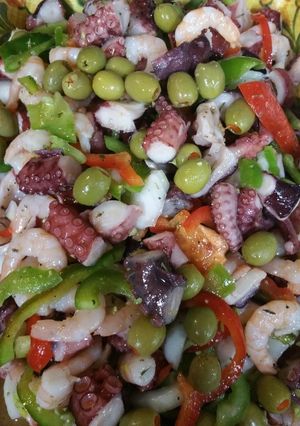 Una foto de Ensalada de pulpo