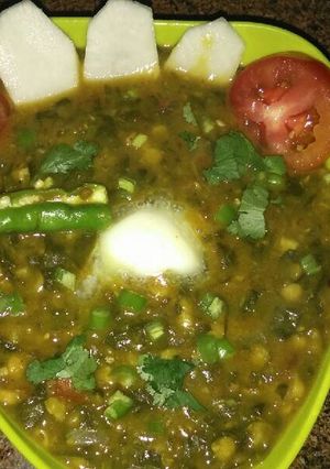 दाल पालक की सब्ज़ी (Dal Palak ki sabzi recipe in hindi) रेसिपी मुख्य फोटो