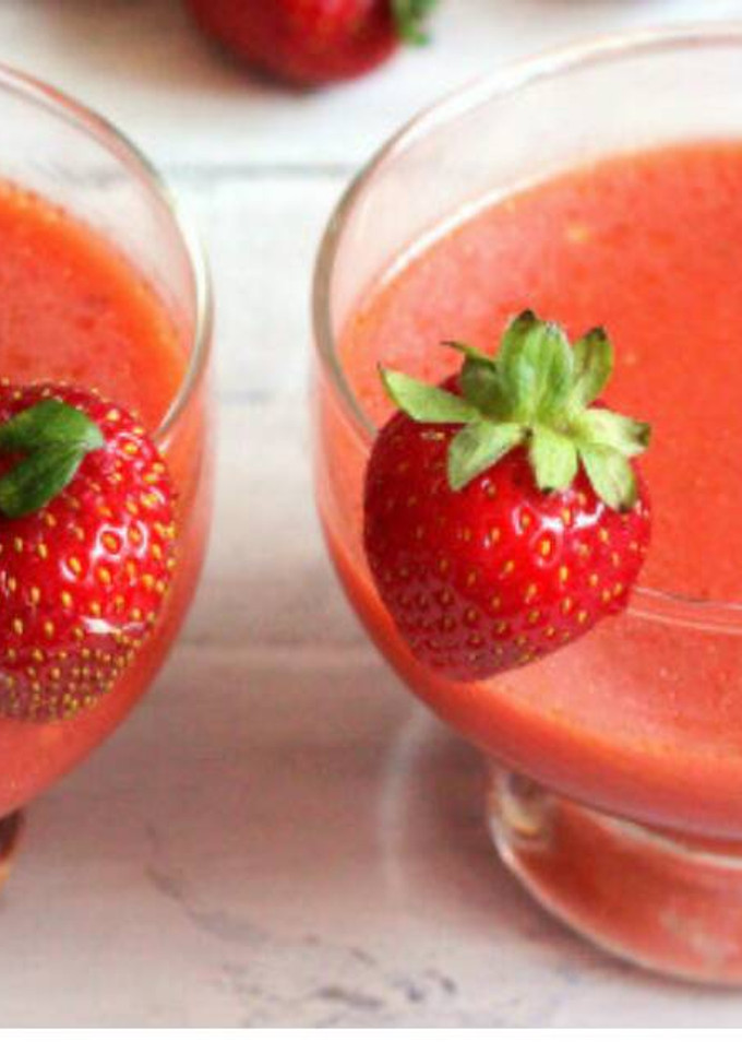Una foto de Gazpacho fresas