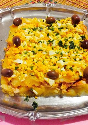 Una foto de Causa rellena con pollo