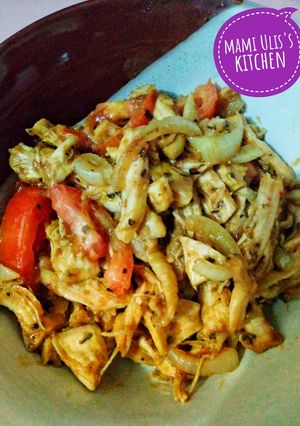 Foto resep Ayam suwir saus tiram
