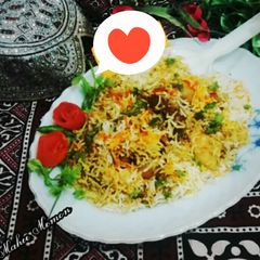 A picture of Sindhi biryani.