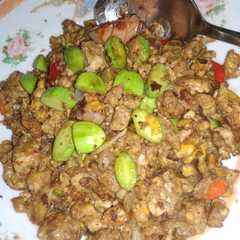 รูปของ Orak Arik telur petai (enak)