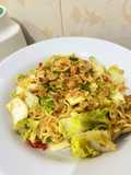 Mie goreng sawi (tanpa minyak)
