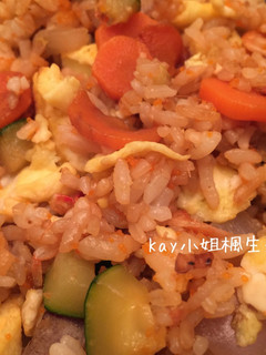 魚子時蔬櫻花蝦蛋炒飯 的食譜成品照片