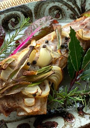 A picture of Roasted Collar of Maguro.