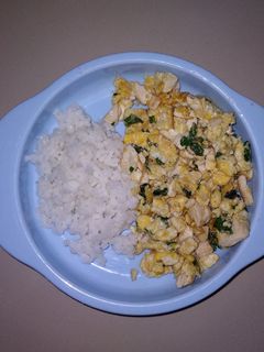Foto resep MPASI Telur Tahu Bayam