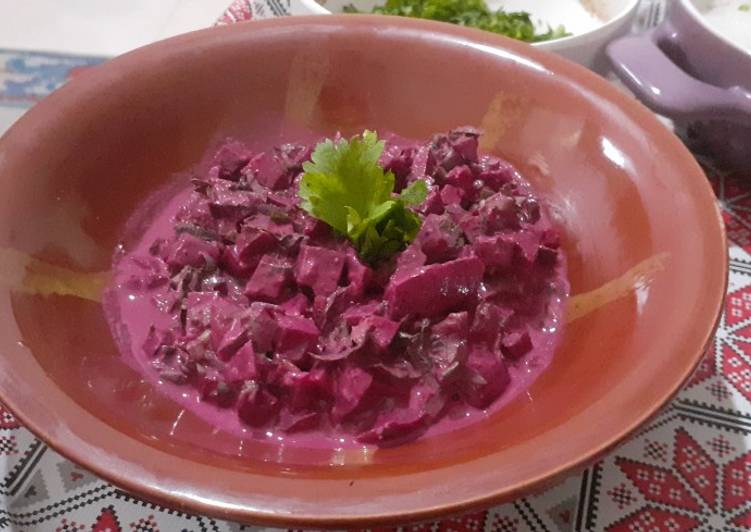 Recipe of Super Quick Homemade Cold beetroot side