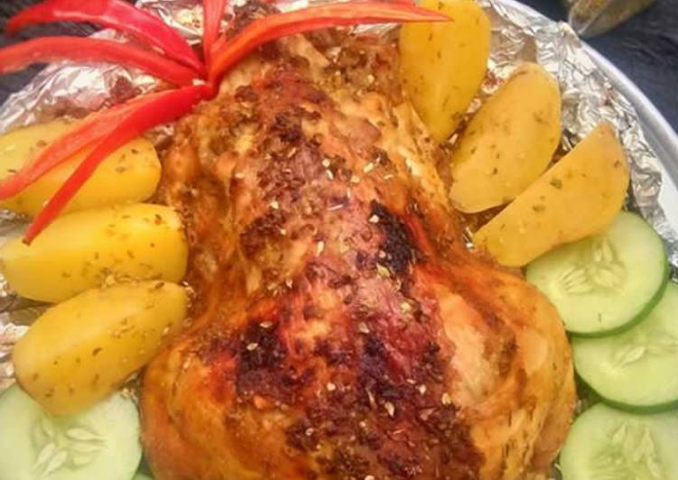 Cara Gampang Menyiapkan Roasted Chicken with Oregano yang Bikin Ngiler