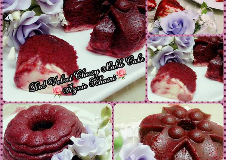Resepi Red Velvet Cheezy Mable Cake yang Yummy