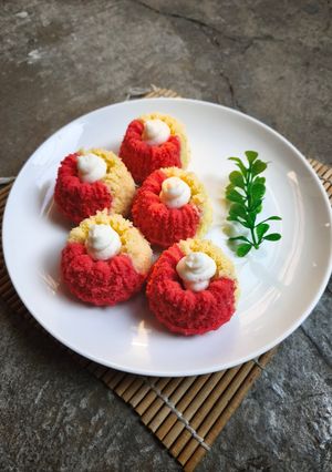 Foto resep Bolu Kukus Merah Putih