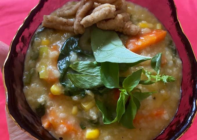 Bagaimana Menyiapkan Bubur manado easy but tasty yang Sempurna