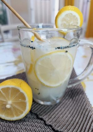 Foto resep Es Kelapa Lemon