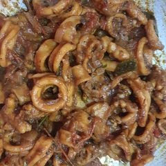 A picture of Squid gravy.