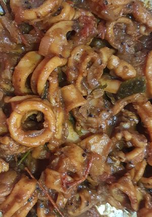 A picture of Squid gravy.