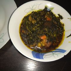 Bitter leave soup A picture of Bitter leave soup.