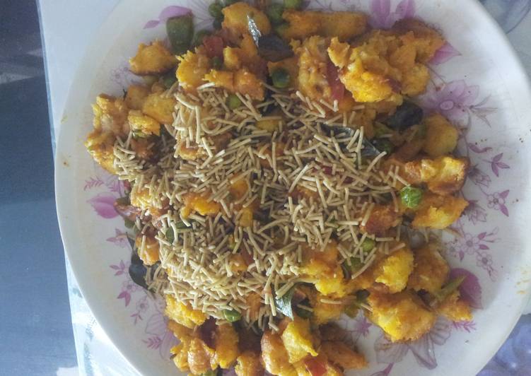 Recipe of Super Quick Homemade Peas bread poha