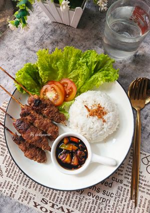 Foto resep Sate Buntel Daging Kambing dg Sambal Kecap Ala Diyos #568
