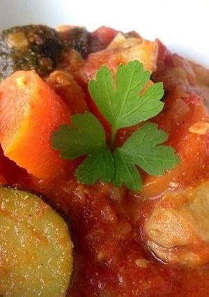 A picture of Spiced Chicken and Vegetable Stew.