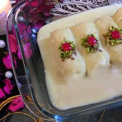 A picture of Festive Ras malai Rolls.