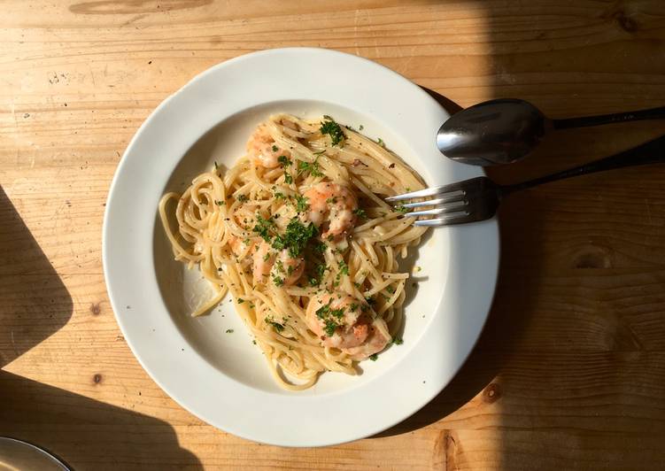 DAS IST ES! Wie man Pasta mit Shrimp-Sahnesauce