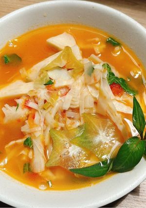Hình của món Canh măng tươi chua cay.