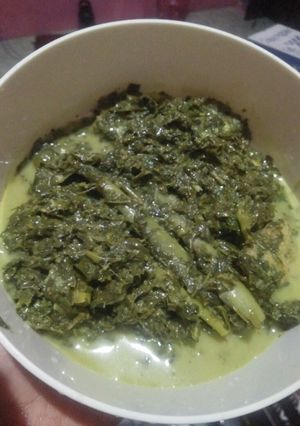 Foto resep Sayur daun singkong santan