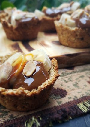 Una foto de Tacitas de banana y dulce de leche🤩