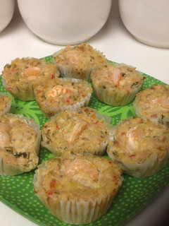 Una foto de Cupcakes de pescado y mariscos