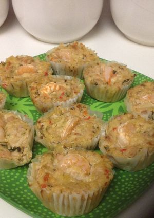 Una foto de Cupcakes de pescado y mariscos