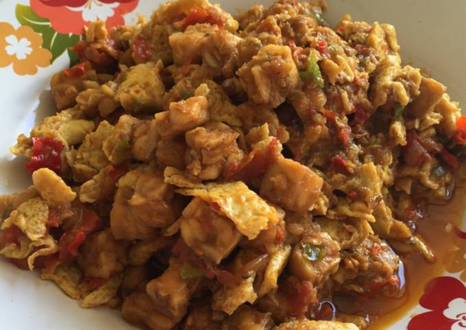 Resep Orak Arik Telur Tempe Oleh Adinda Wusthon Cookpad