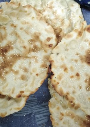 عکسی از دستور نان سنگک خانگی