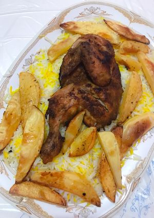 صورة لوصفة دجاج بالفرن مع البطاطس