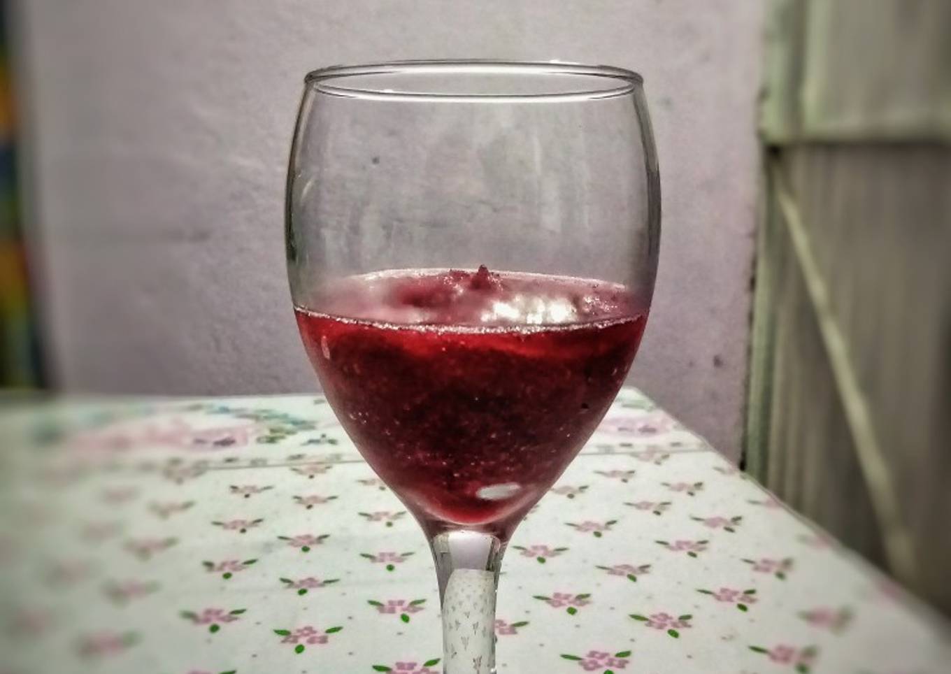 Sorbet de vino tinto