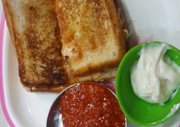 Step-by-Step Guide to Make Perfect Mix veg sandwich with white sauce