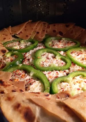 A picture of Baked Palak Paneer casserole.