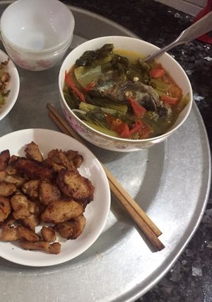 Hình của món Canh chua đầu cá Cao Bằng.