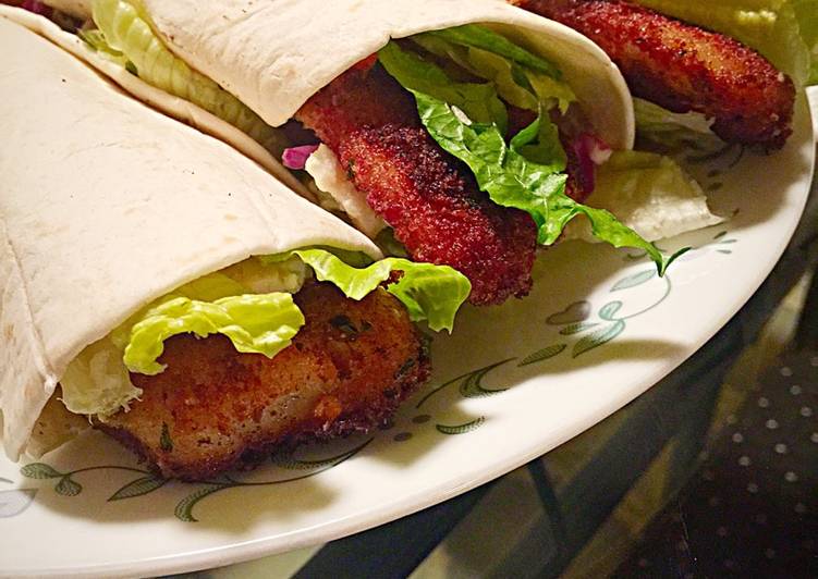 Simple Way to Make Speedy Spicy BLT Tilapia Wraps