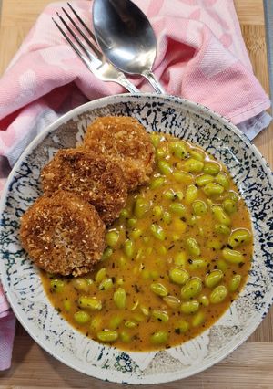 Edamame bab, zöldszójabab krémes főzeléke (vegán) recept fotója