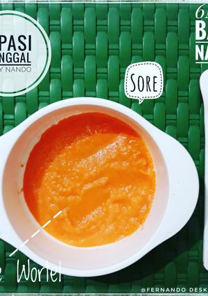 Foto resep Mpasi Tunggal "Pure Wortel"