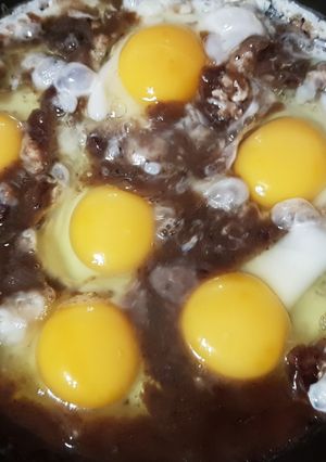 Une photo de Oeufs meurette #anti-gaspi